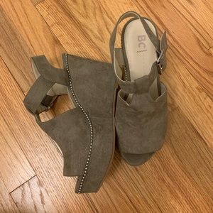 Free People Born in California Suede Wedges